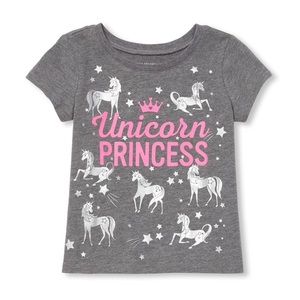 🌸 4 for $20 🌸 Toddler Girls Unicorn Princess Tee